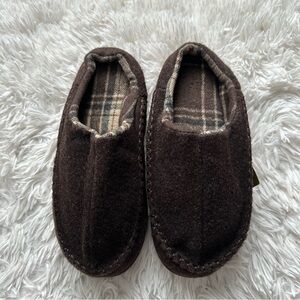 Kuailu Mens Memory Foam Slippers Brown New With Tags Size 10